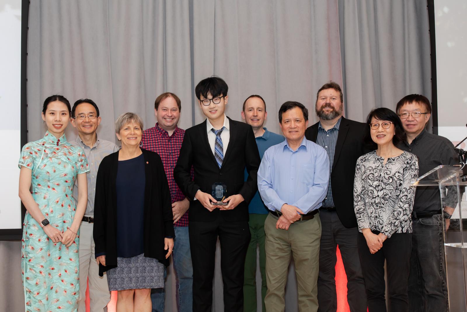 Sam and Ohio State delegation at Research Showcase